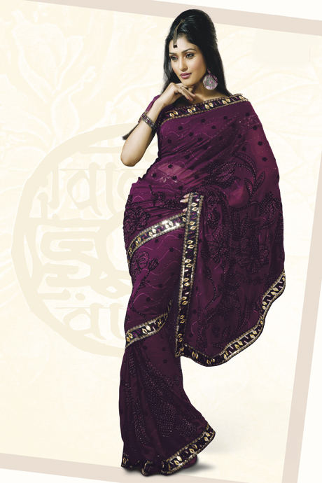 RmKV Embroidered Fancy Saree